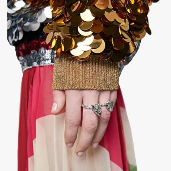 HOST PICK 😍Gucci Anger Forest Wolf Head Ring in Sterling Silver 925 NEW W BOX - Picture 9 of 11